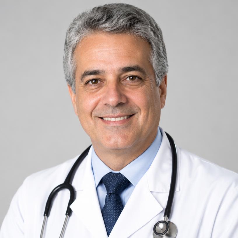 Médico sorridente